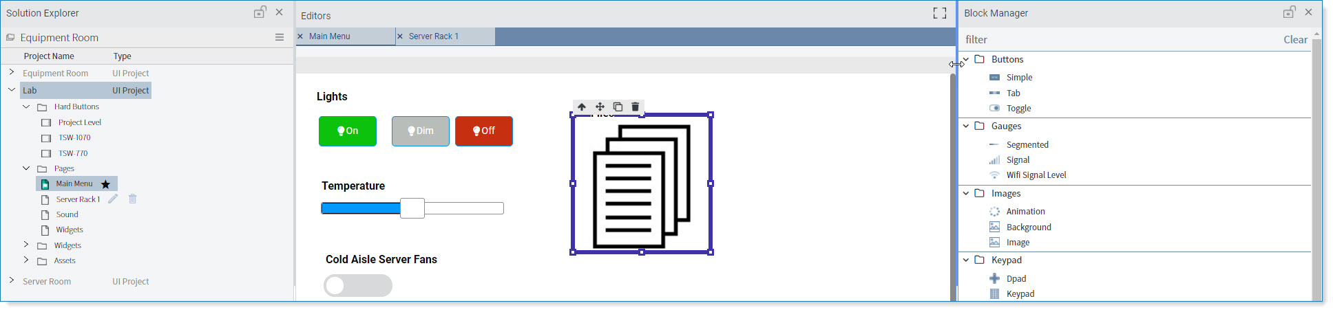 Customizing The Application Workspace