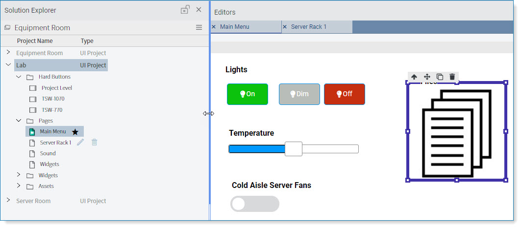 Customizing The Application Workspace