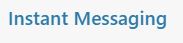 Instant Messaging Tab