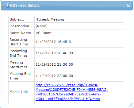 Master RSS Feed Window