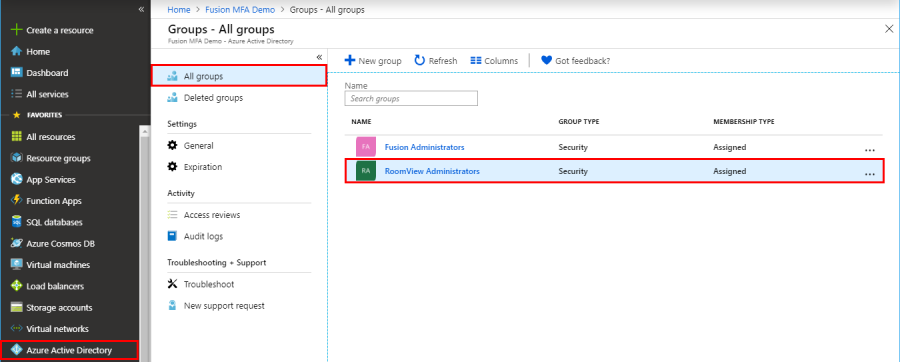 Configure Azure Active Directory