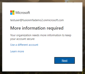 More information required Message Window