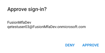 Approve sign-in? Notification