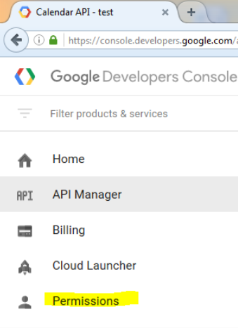 Permissions Link